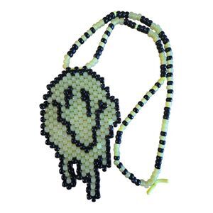 Glow Smiley Beaded Necklace